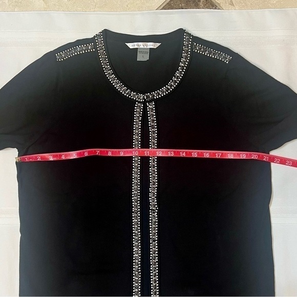 Open Cardigan Embellished‎ Cotton Blend Sz L EUC Peter Nygard - Picture 8 of 12
